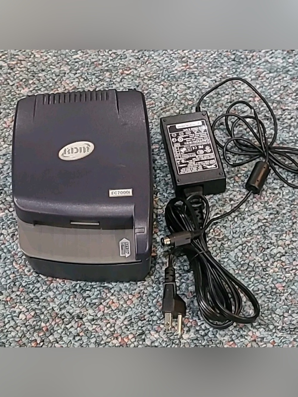RDM EC7000i Model EC7011f Check Reader Scanner w/ Power Supply Tested Working